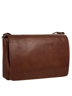 Cluty Damen Umhängetasche in cognac
