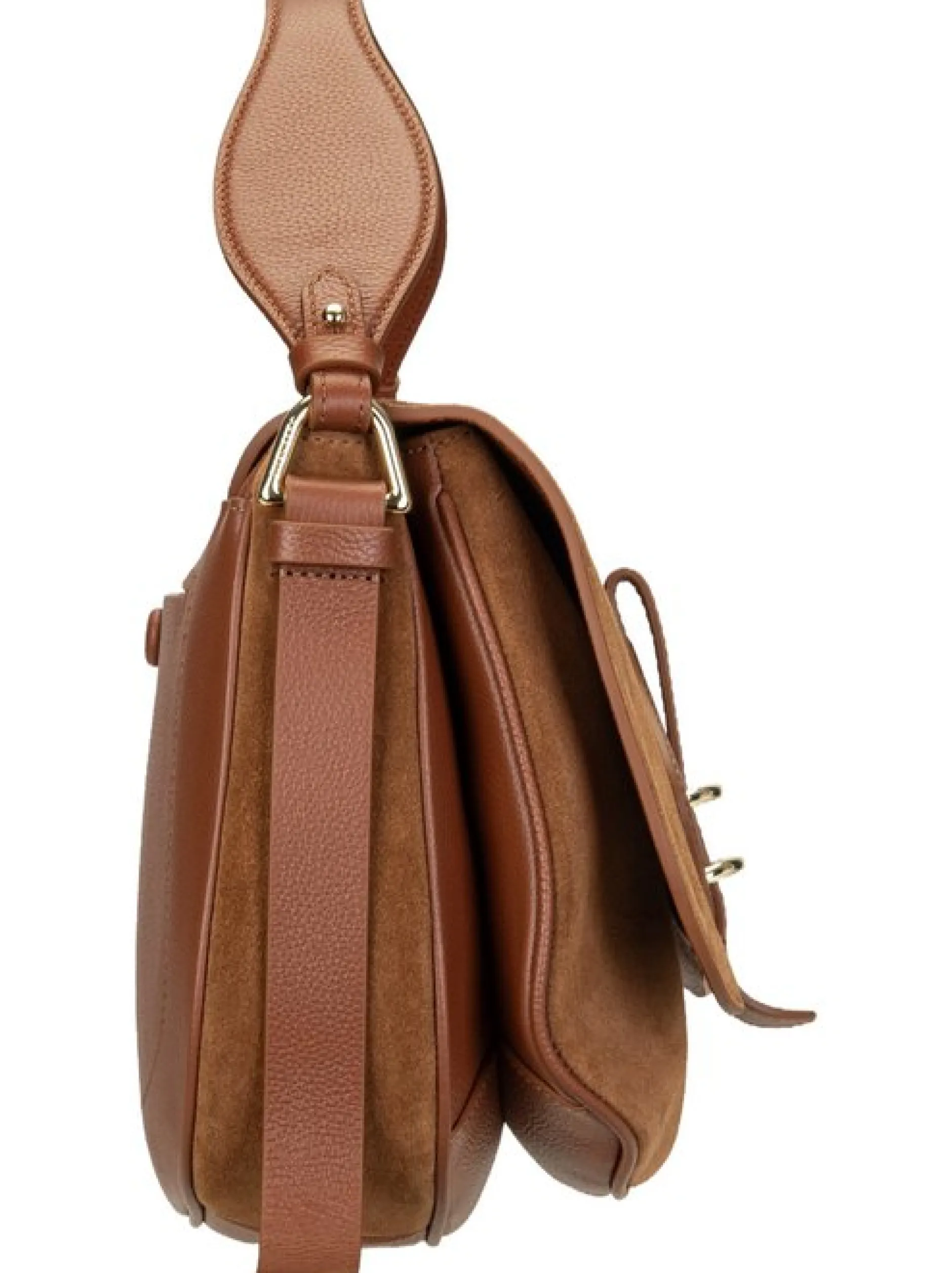 Coccinelle Damen Bodybag - Mavery Suede in cognac