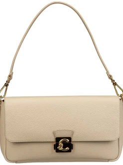 Coccinelle Damen Schultertasche - C-Me Lock in beige
