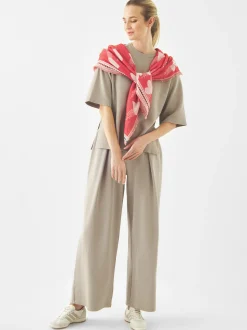 Codello Damen Jacquard-Tuch in rot