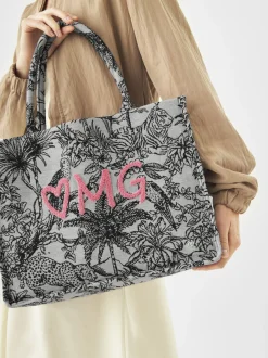 Codello Damen Shopper in weiß schwarz
