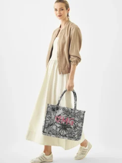 Codello Damen Shopper in weiß schwarz