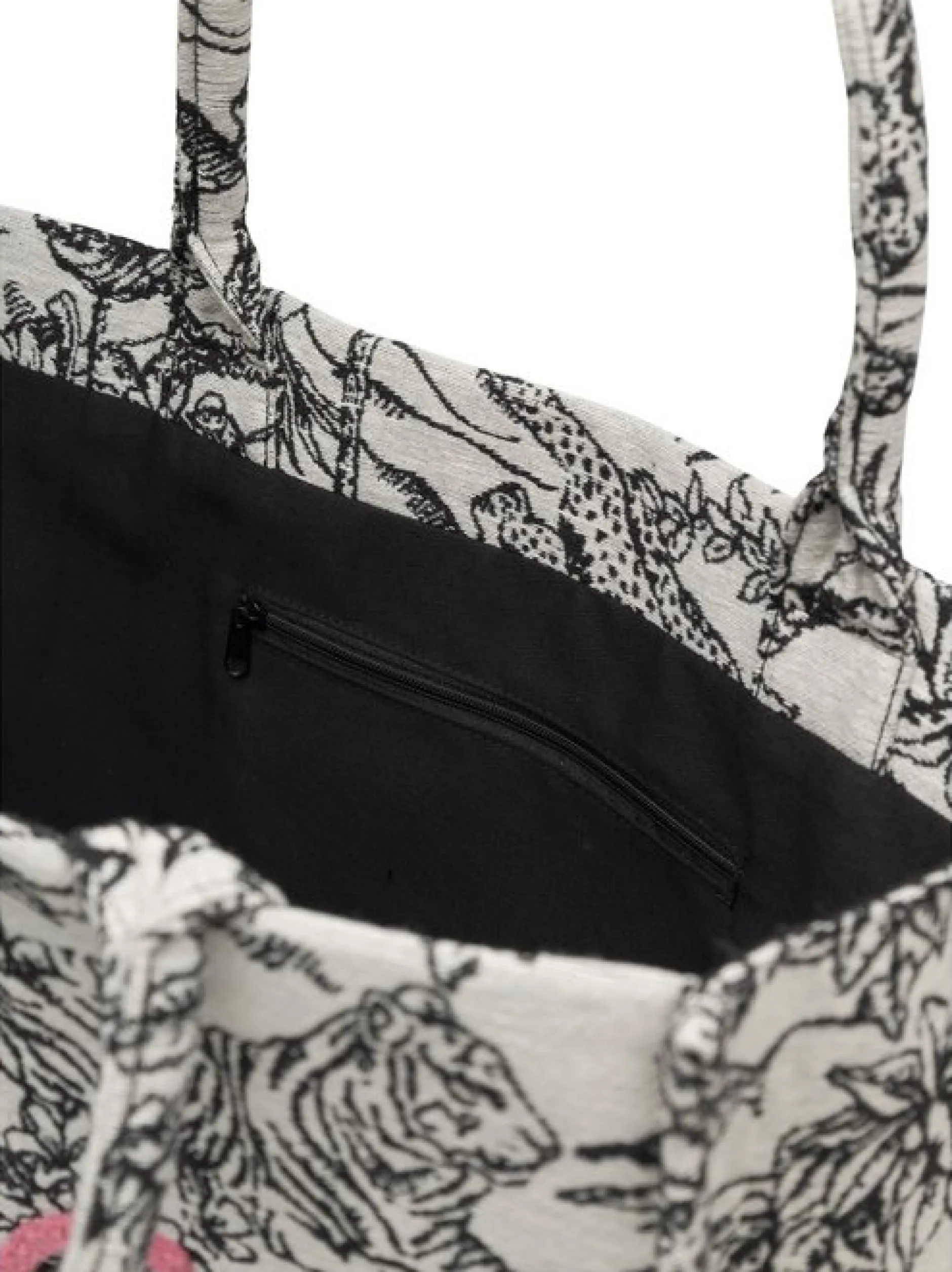 Codello Damen Shopper in weiß schwarz