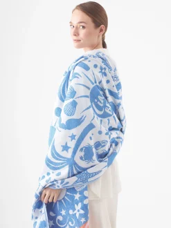 Codello Damen Strandtuch in blau