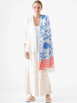 Codello Damen Strandtuch in blau