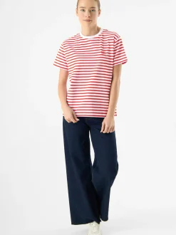 Codello Damen T-Shirt in rot - Ausschnitt: Rundhals