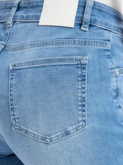 comma casual identity Damen Jeans in hellblau