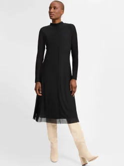 comma casual identity Damen Kleid in schwarz