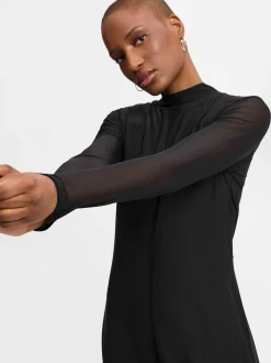 comma casual identity Damen Kleid in schwarz