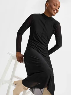comma casual identity Damen Kleid in schwarz