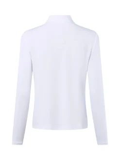 comma Damen Jerseybluse in weiß - Ärmel: langarm