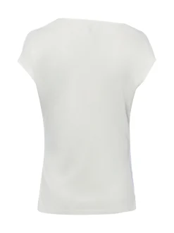 comma Damen Shirt in ecru - Ausschnitt: Wasserfall