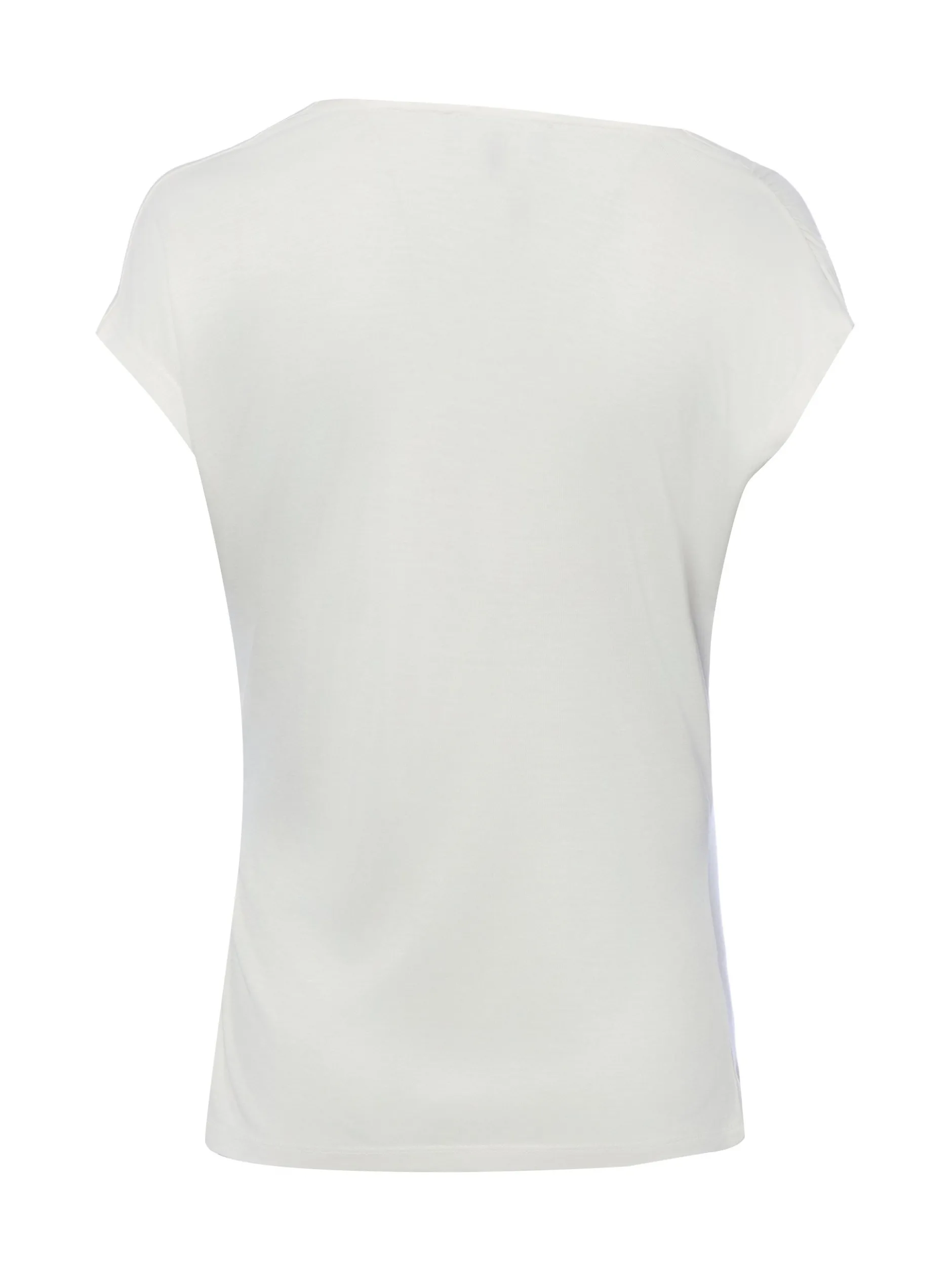comma Damen Shirt in ecru - Ausschnitt: Wasserfall