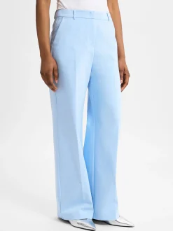 comma Damen Stoffhose in hellblau - Länge: lang