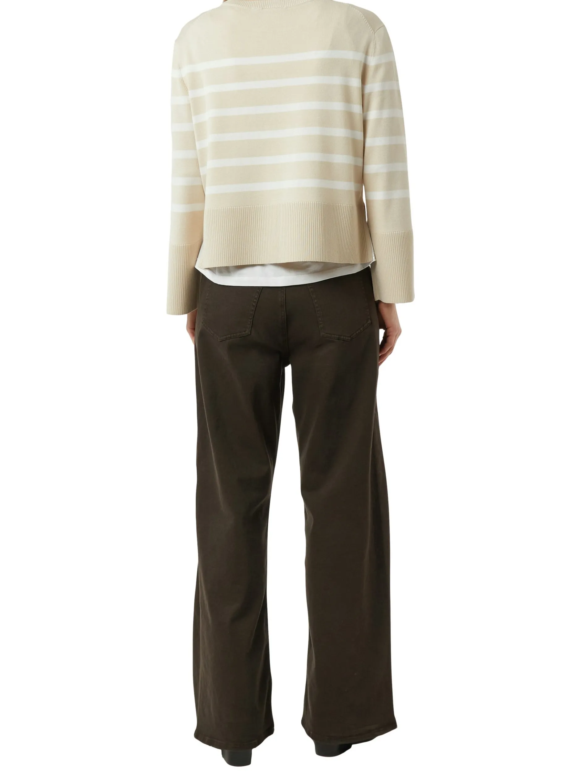 comma Damen Strickpullover in beige ecru