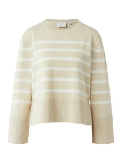 comma Damen Strickpullover in beige ecru
