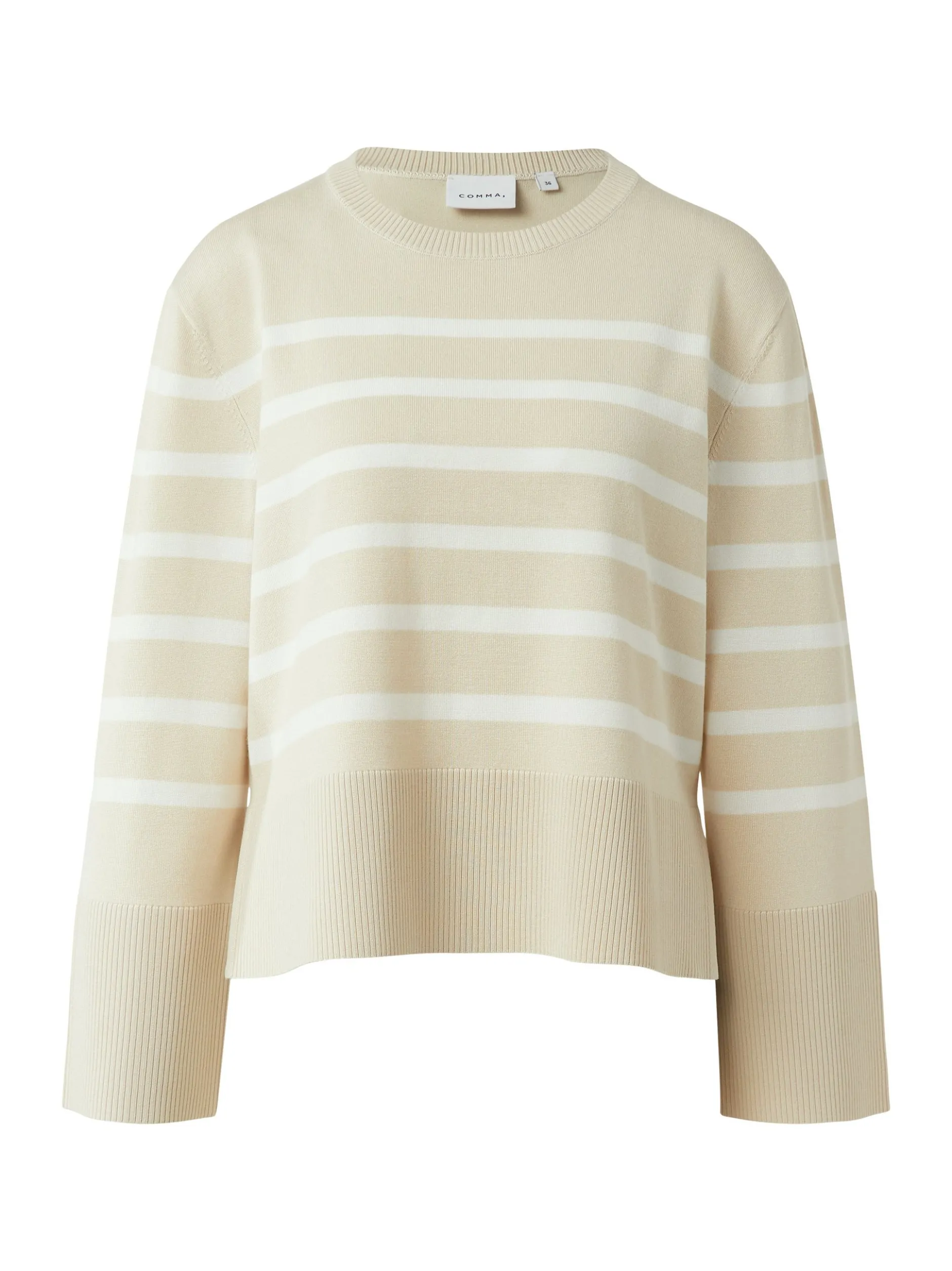 comma Damen Strickpullover in beige ecru