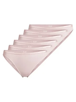 con-ta Damen Bikinislip - 6er Pack Modal in rosa
