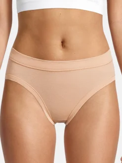 con-ta Damen Hüftslip - 3er Pack Feinripp in beige