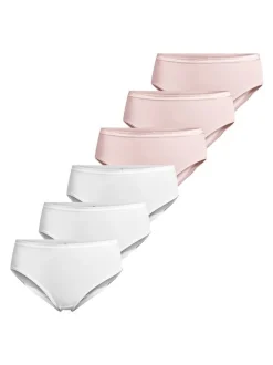 con-ta Damen Hüftslip - 6er Pack Modal in rosa
