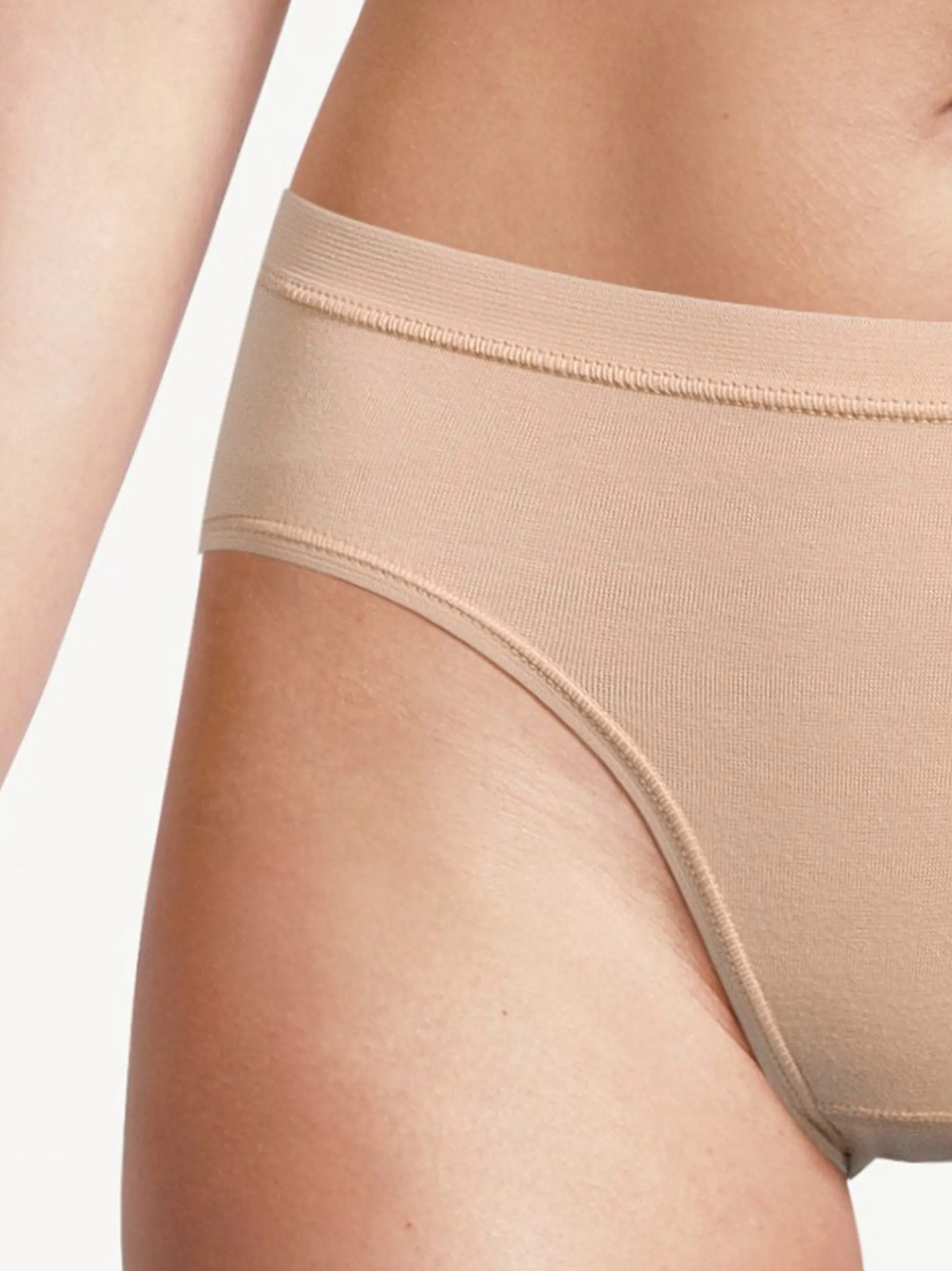 con-ta Damen Midi Slip - 6er Pack Feinripp in beige