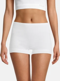 con-ta Damen Pagenschlüpfer - 5er Pack Feinripp in weiß