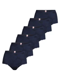 con-ta Damen Panty - 6er Pack Modal in blau