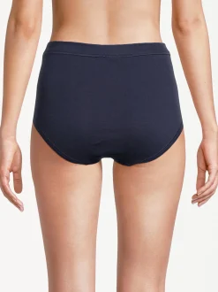 con-ta Damen Taillen Slip - 6er Pack Feinripp in blau