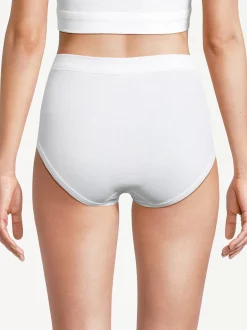 con-ta Damen Taillen Slip - 5er Pack Feinripp in weiß