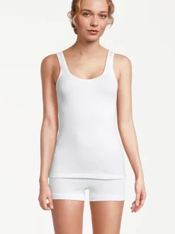 con-ta Damen Unterhemd - 6er Pack Feinripp in beige