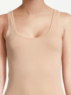 con-ta Damen Unterhemd - 6er Pack Feinripp in beige