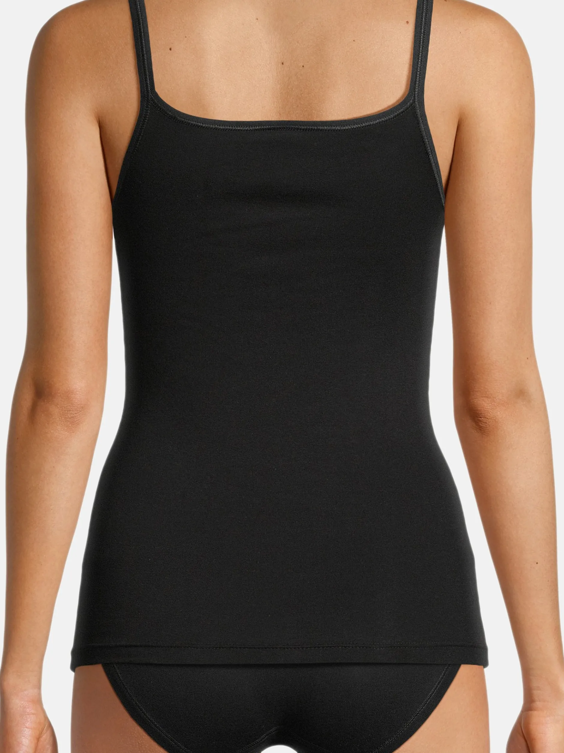 con-ta Damen Unterhemd - 3er Pack Feinripp in schwarz