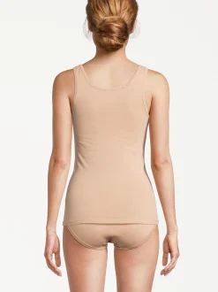 con-ta Damen Unterhemd - 6er Pack Feinripp in schwarz