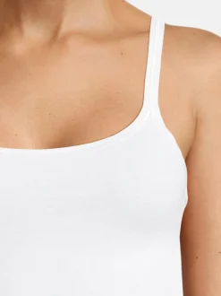 con-ta Damen Unterhemd - 3er Pack Feinripp in weiß