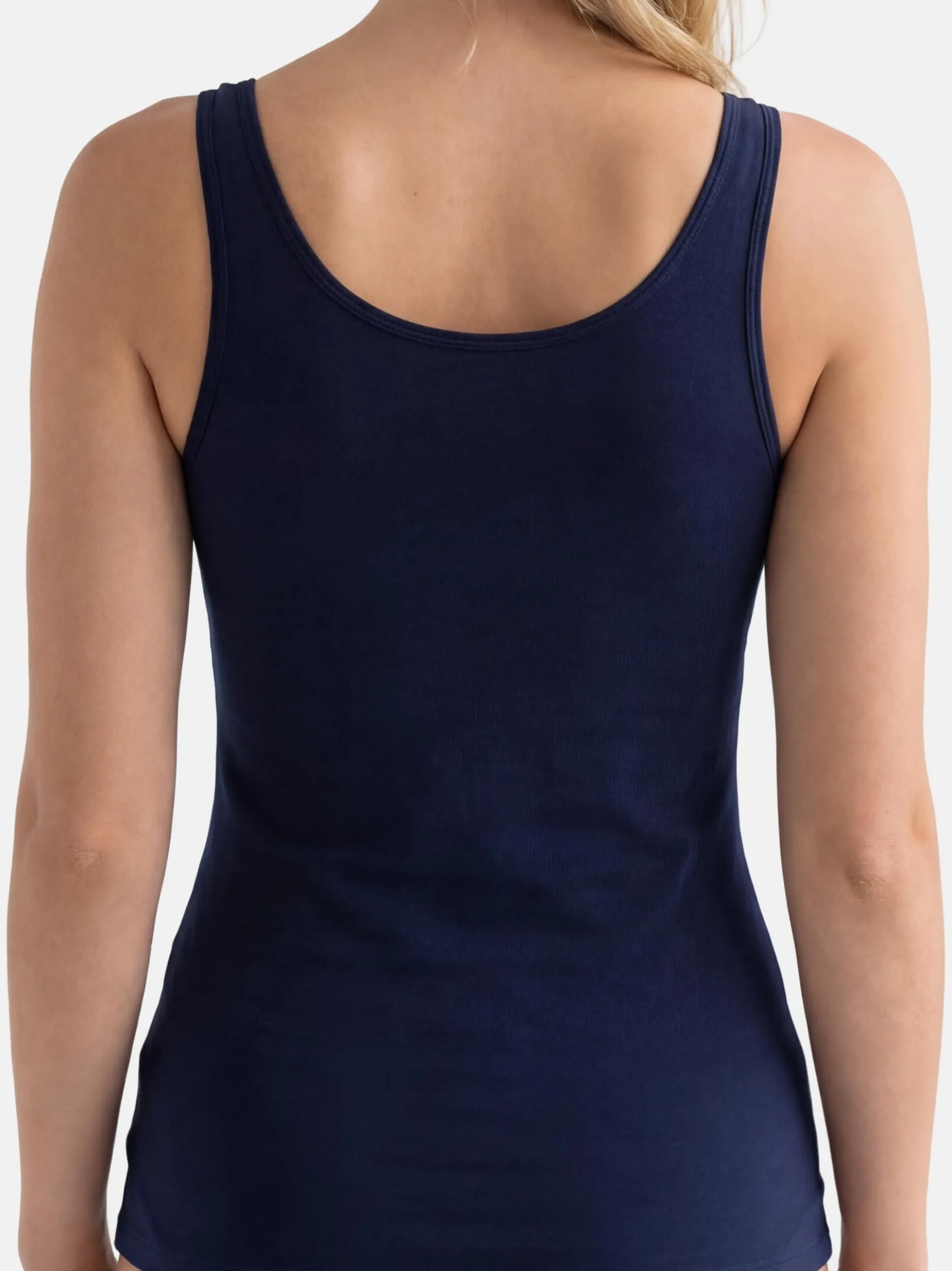 con-ta Damen Unterhemd - 6er Pack Modal in blau