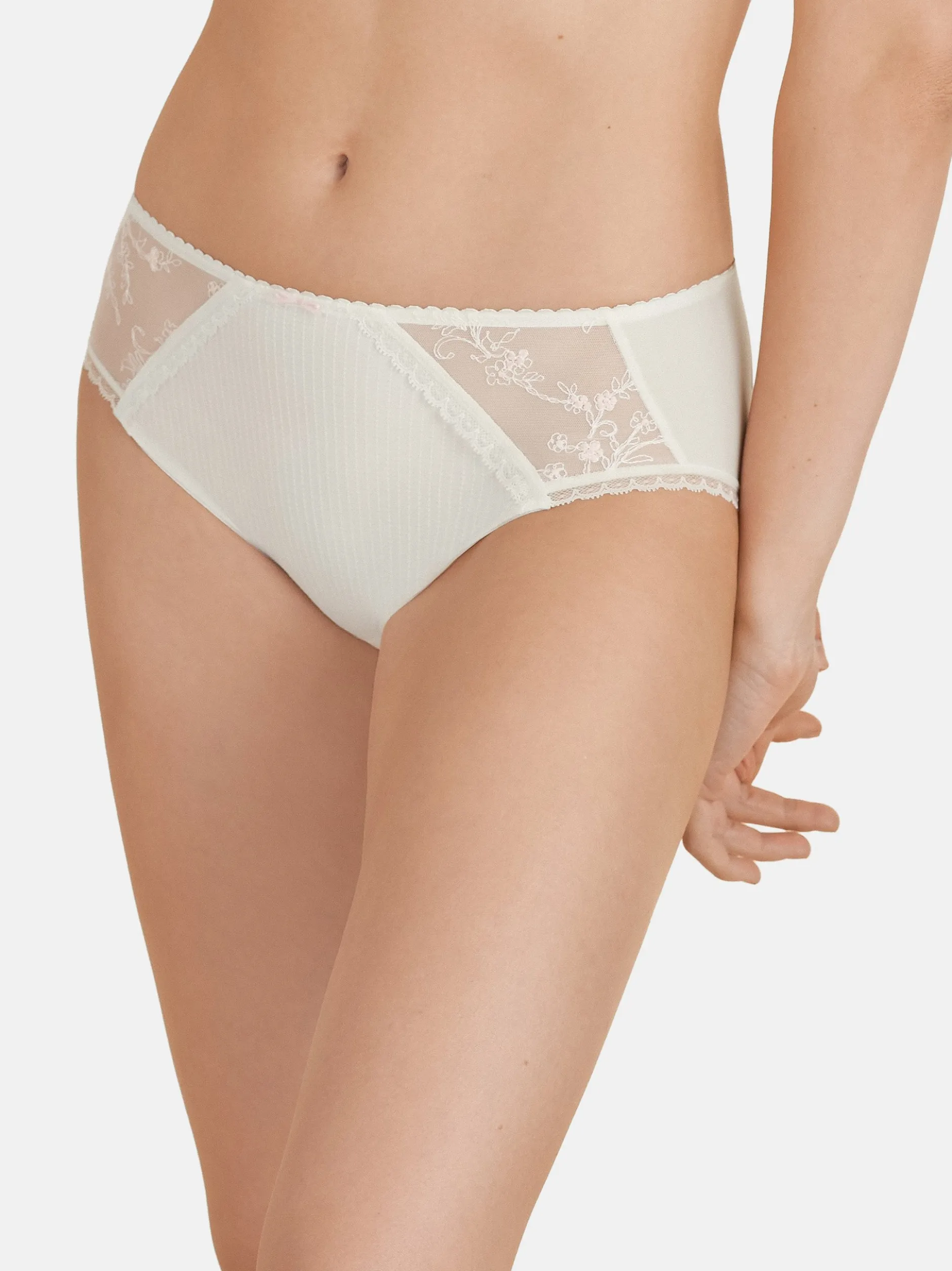 Conturelle Damen Taillen Slip - Mille Fleurs in beige