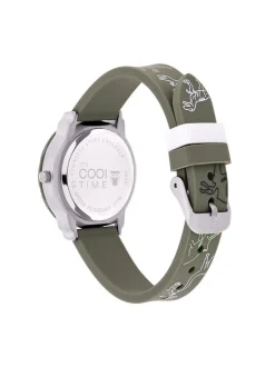 Cool Time Jungen Armbanduhr - The Cool Dinosaur in grün