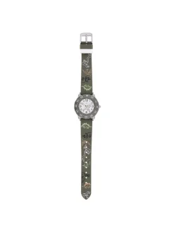 Cool Time Jungen Armbanduhr - The Cool Dinosaur in grün