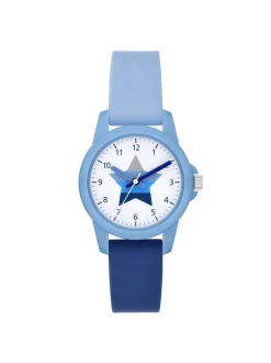 Cool Time Mädchen Armbanduhr - The Cool Red Apple in blau