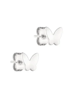 Cool Time Mädchen Ohrstecker - The Cool Butterfly in silber