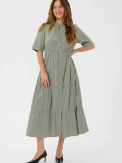 Culture Damen Kleid CUbreathe in grün