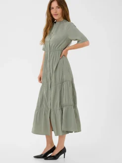 Culture Damen Kleid CUbreathe in grün