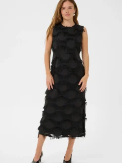 Culture Damen Kleid CUjavina in schwarz