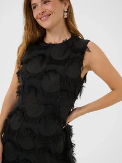 Culture Damen Kleid CUjavina in schwarz
