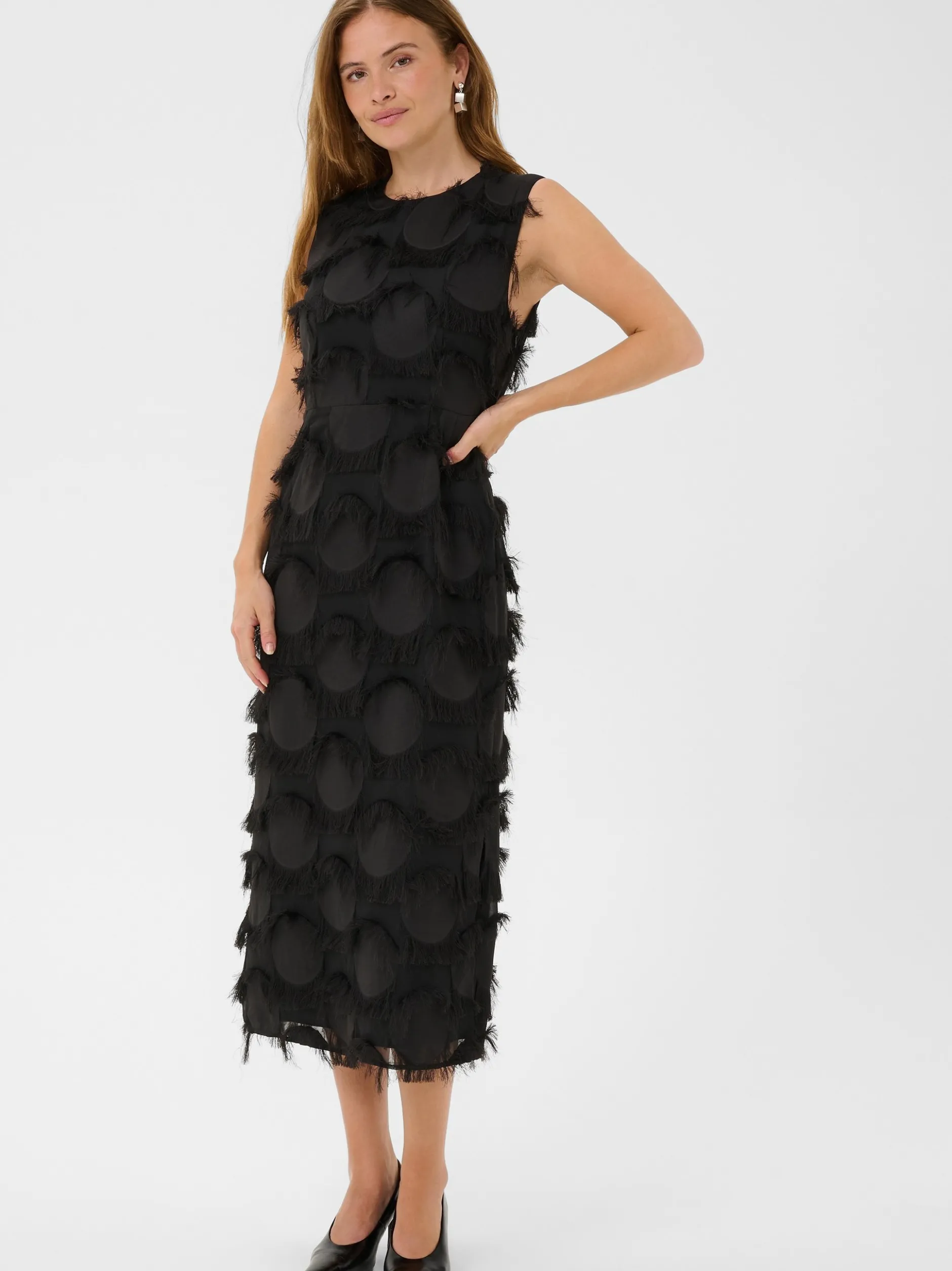 Culture Damen Kleid CUjavina in schwarz