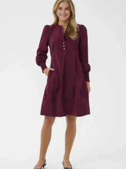Culture Damen Kleid CUloretta in bordeaux