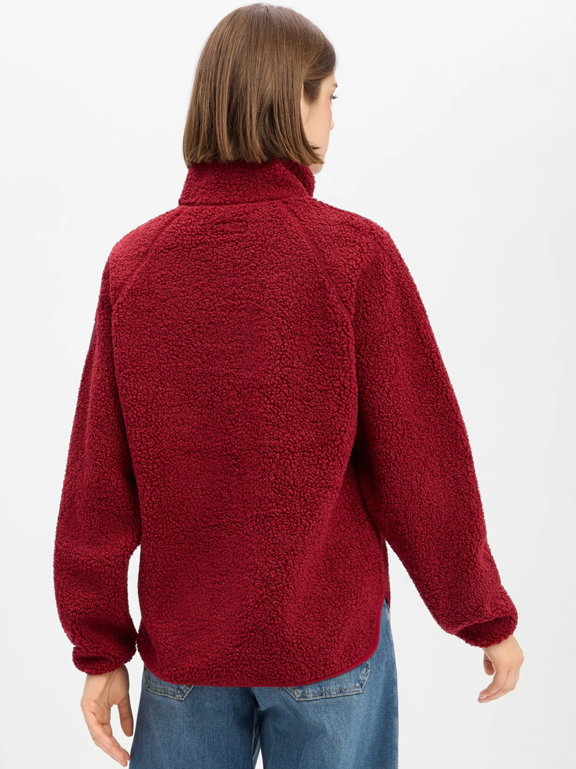 Derbe Damen Fleecejacke in bordeaux