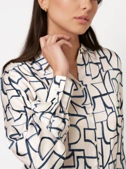 DESOTO Damen Bluse - Lena in ecru - Ärmel: langarm