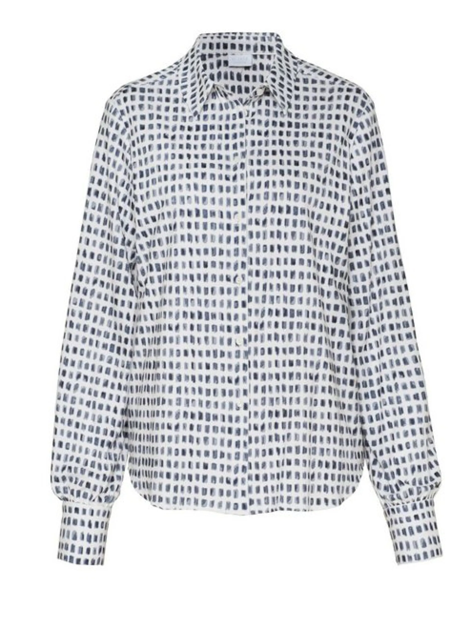 DESOTO Damen Bluse - Lizzy in blau - Ärmel: langarm
