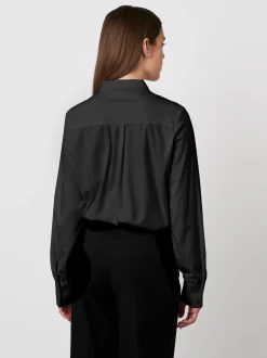 DESOTO Damen Bluse - Lizzy in schwarz - Ärmel: langarm